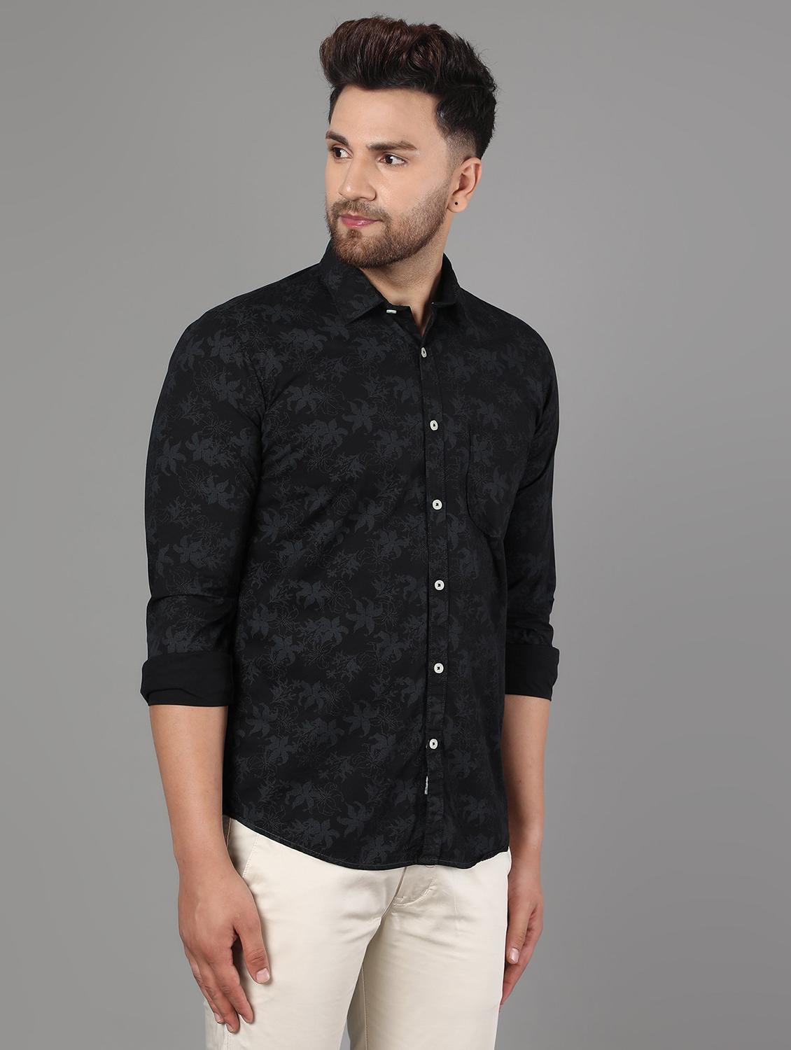 black printed casual shirt - 17428476 - Zoom Image - 2