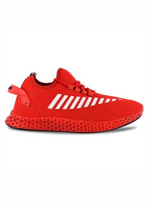 red lace up sneakers - 17428713 - Standard Image - 2
