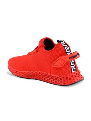 red lace up sneakers - 17428713 - Standard Image - 3