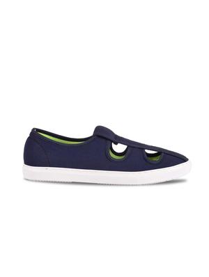 navy slip on sneakers - 17428717 - Standard Image - 2