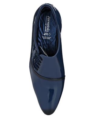navy lace-up derbies - 17428727 - Standard Image - 4