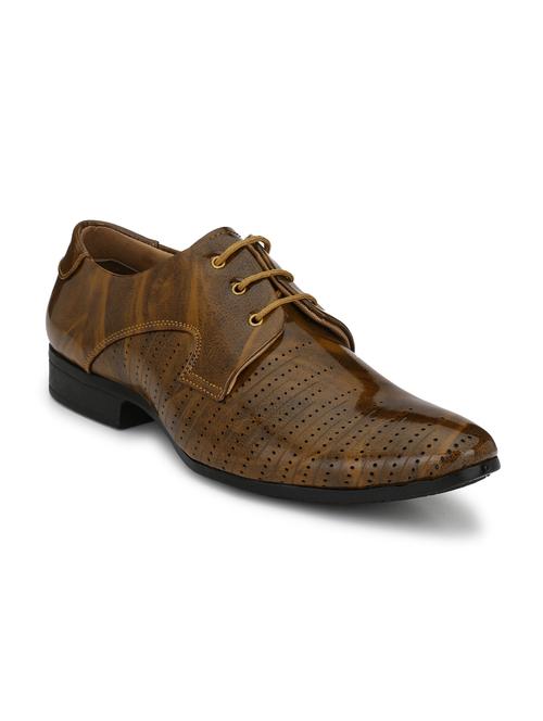 tan lace-up derbies - 17428729 - Standard Image - 1