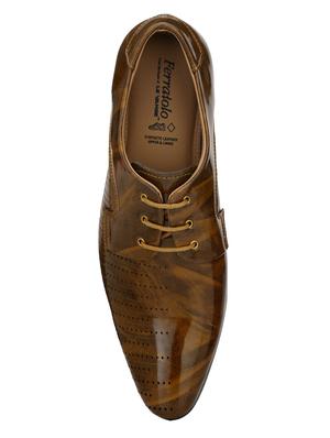 tan lace-up derbies - 17428729 - Standard Image - 4