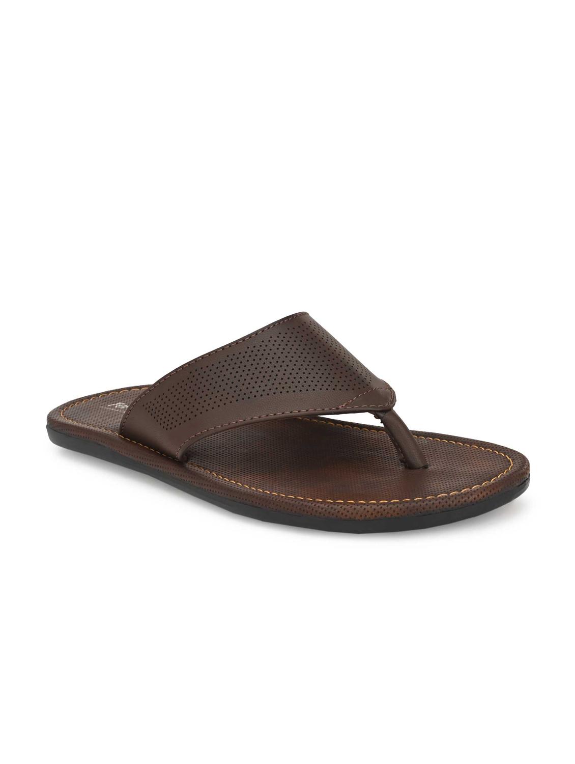 brown slip on slippers - 17428730 - Zoom Image - 1