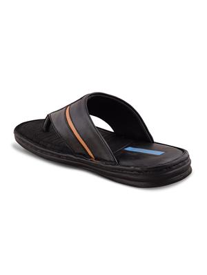 black slip on slippers - 17428733 - Standard Image - 3