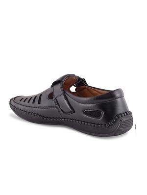 black slip on slippers - 17428738 - Standard Image - 3