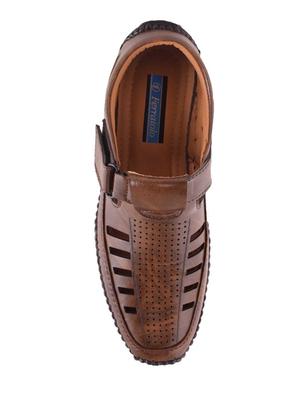 brown slip on slippers - 17428739 - Standard Image - 4