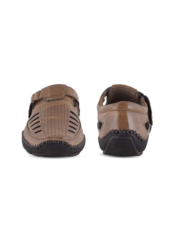 brown slip on slippers - 17428739 - Zoom Image - 3