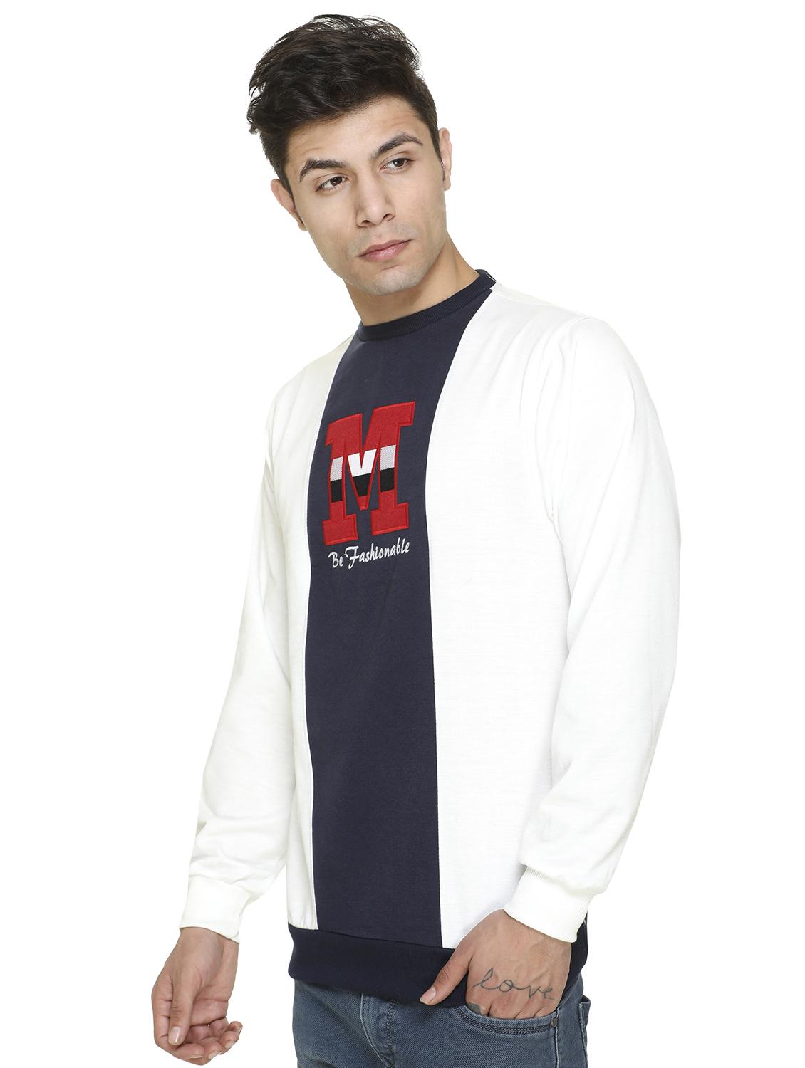 white printed cut & sew sweatshirt - 17428754 - Zoom Image - 2