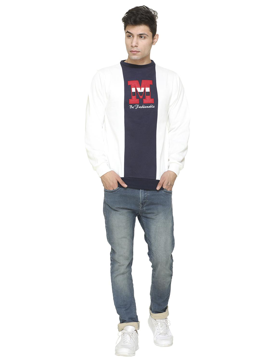 white printed cut & sew sweatshirt - 17428754 - Zoom Image - 4