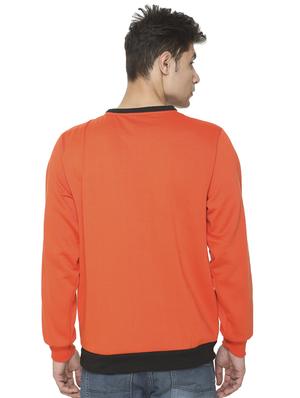orange printed cut & sew sweatshirt - 17428755 - Standard Image - 3