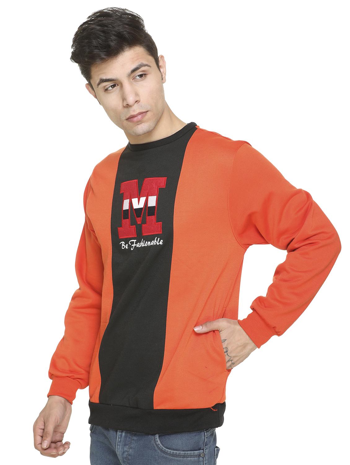 orange printed cut & sew sweatshirt - 17428755 - Zoom Image - 2