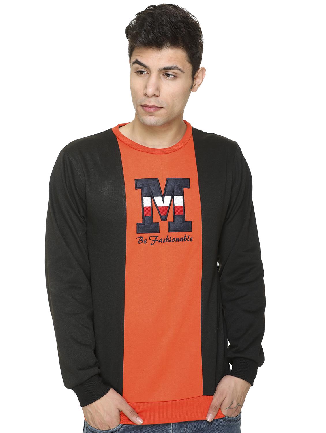 black printed cut & sew sweatshirt - 17428756 - Zoom Image - 1