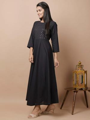embellished anarkali kurta - 17428816 - Standard Image - 3