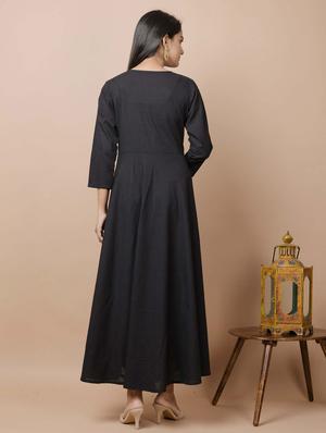 embellished anarkali kurta - 17428816 - Standard Image - 4