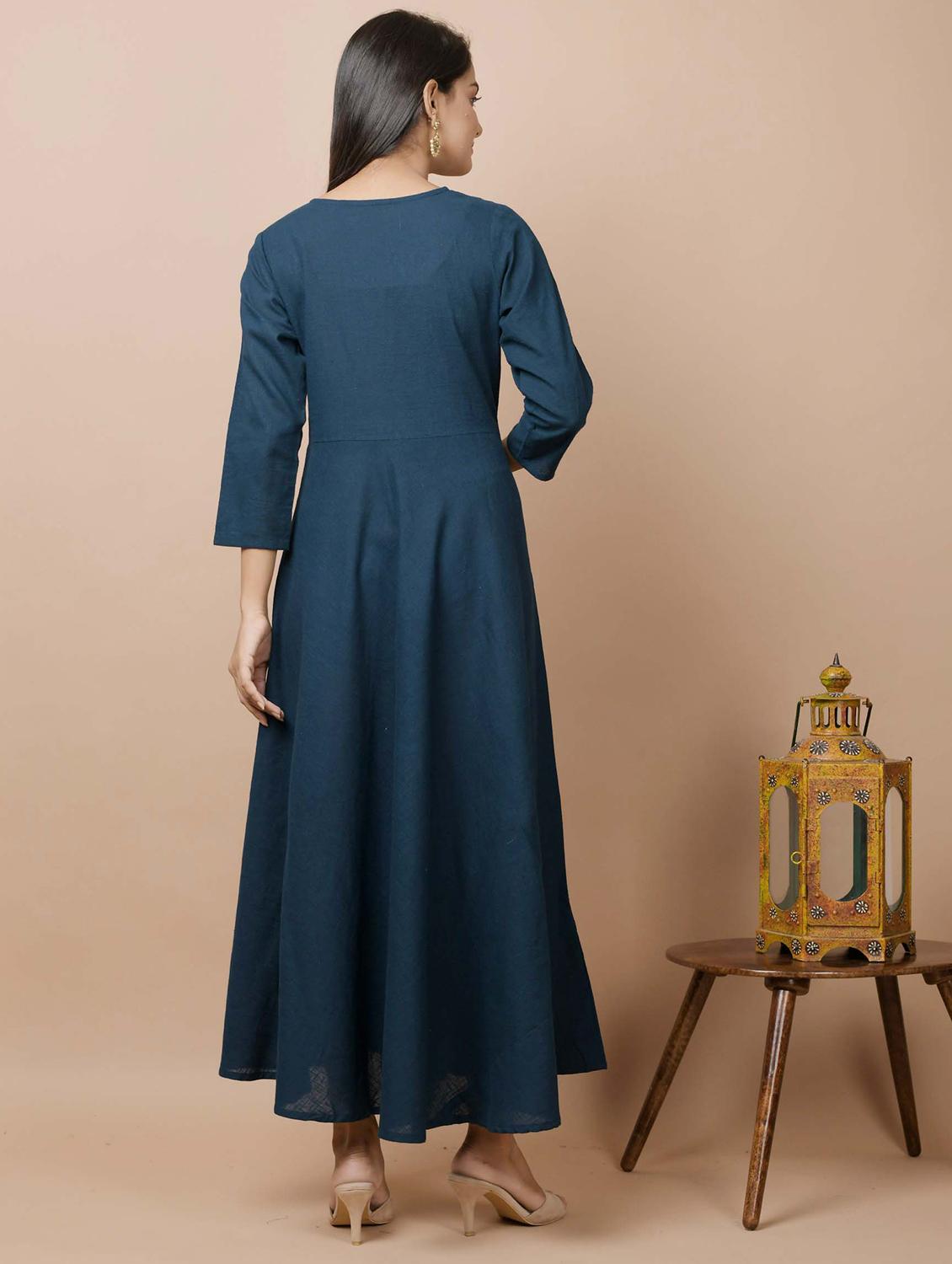 embellished anarkali kurta - 17428818 - Zoom Image - 5