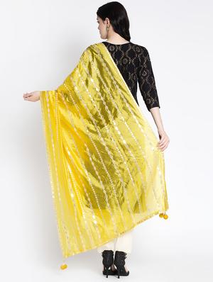 tassel detailed gota work dupatta - 17428833 - Standard Image - 3