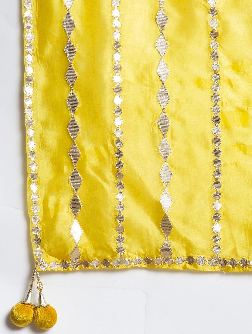 tassel detailed gota work dupatta - 17428833 - Zoom Image - 4