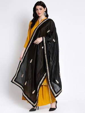 black gota wrork dupatta - 17428855 - Standard Image - 2