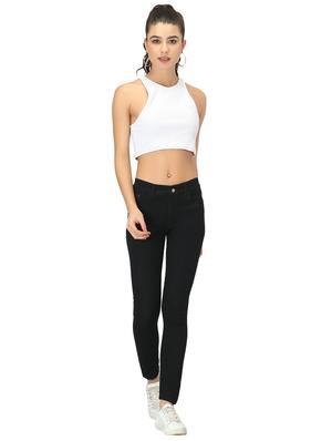 mid rise black denim jean - 17428897 - Standard Image - 4