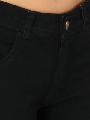 mid rise black denim jean - 17428897 - Standard Image - 5