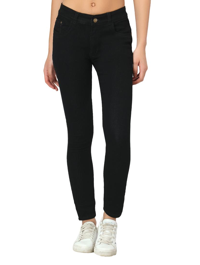 mid rise black denim jean - 17428897 - Zoom Image - 1