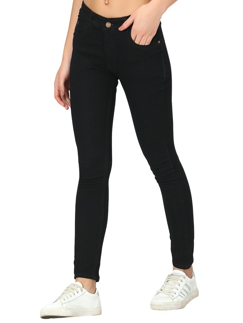 mid rise black denim jean - 17428897 - Zoom Image - 2