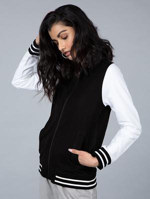 zip up varsity jacket - 17429254 - Standard Image - 2