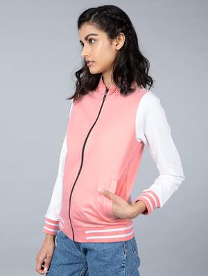 zip up varsity jacket - 17429255 - Standard Image - 2
