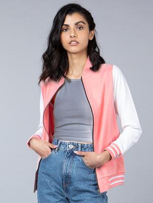 zip up varsity jacket - 17429255 - Standard Image - 3