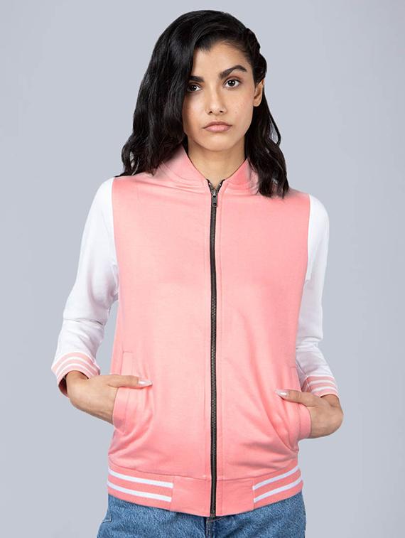 zip up varsity jacket - 17429255 - Zoom Image - 1