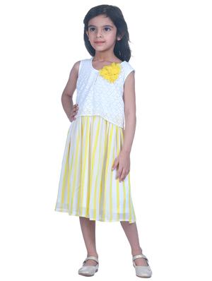 yellow polyester frock - 17429287 - Standard Image - 2