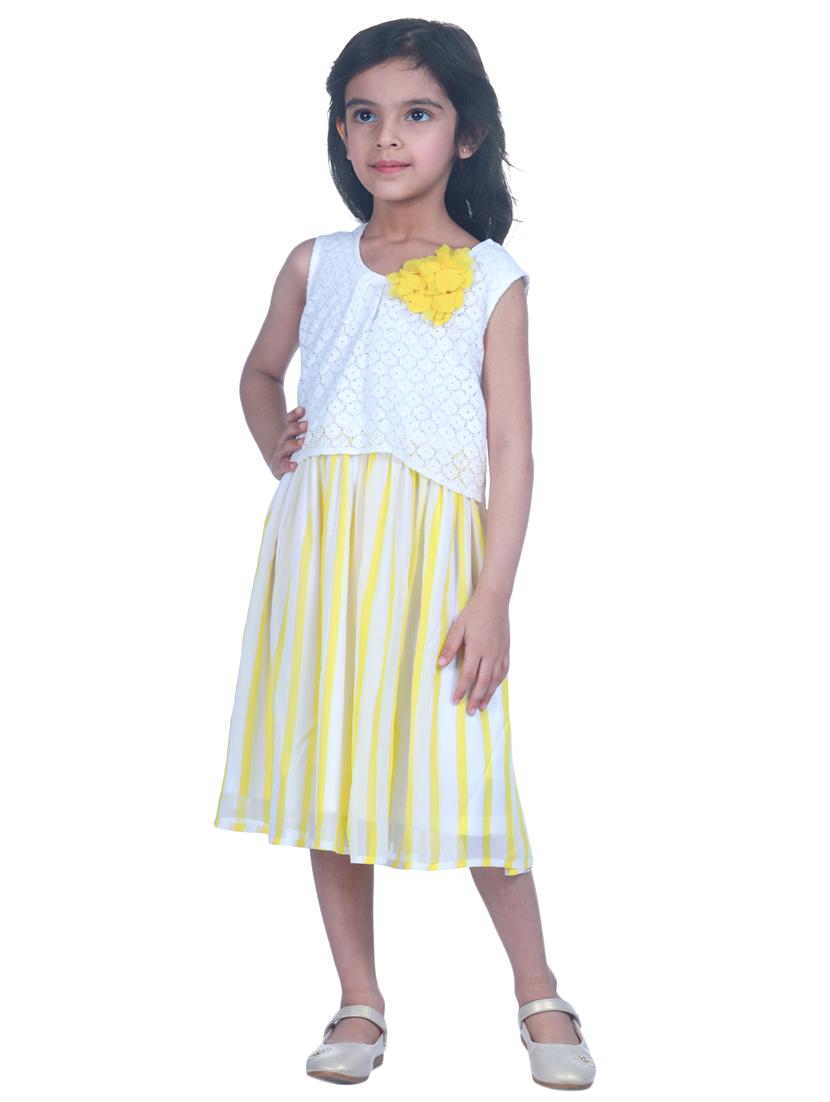 yellow polyester frock - 17429287 - Zoom Image - 2