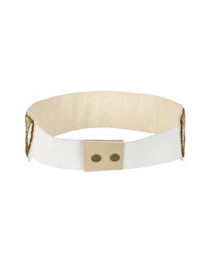 white embellished belt - 17429300 - Standard Image - 2