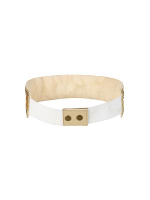 white embellished belt - 17429302 - Standard Image - 2