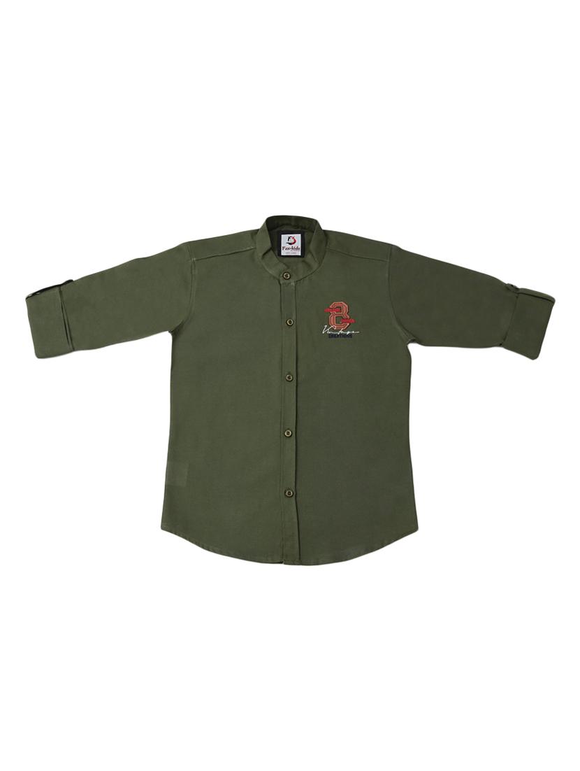 green cotton shirt - 17429383 - Zoom Image - 1