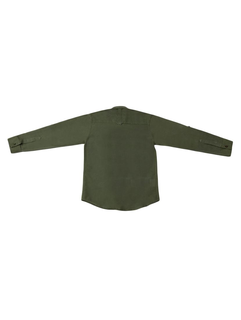 green cotton shirt - 17429383 - Zoom Image - 2