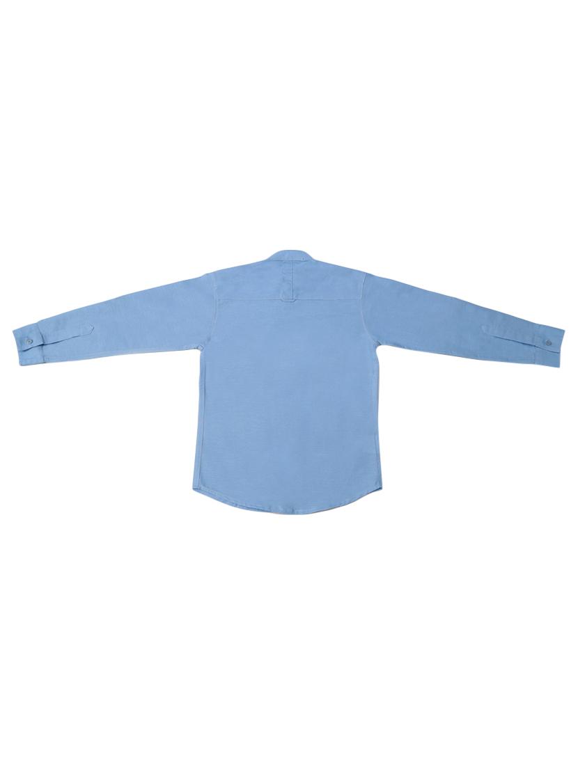 light blue cotton shirt - 17429385 - Zoom Image - 2