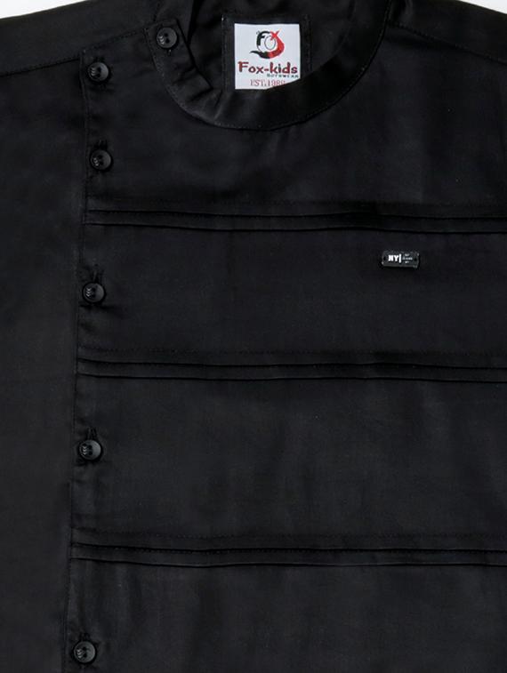 black cotton shirt - 17429403 - Zoom Image - 4