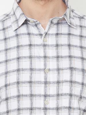 brown solid casual shirt - 17429756 - Standard Image - 7