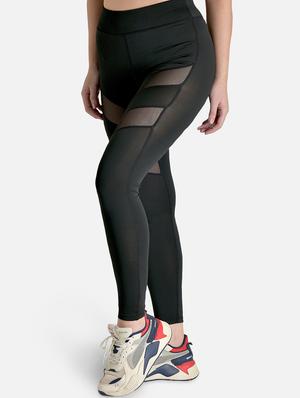 mesh panel sports legging - 17430025 - Standard Image - 2