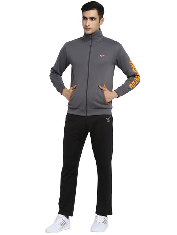 grey printed casual jacket - 17430168 - Zoom Image - 4