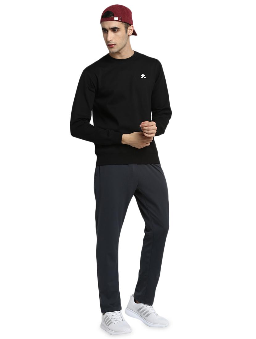 black solid sweatshirt - 17430170 - Zoom Image - 2
