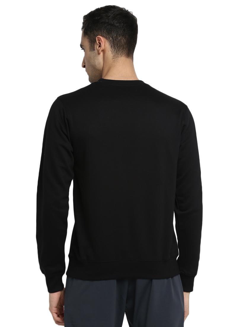 black solid sweatshirt - 17430170 - Zoom Image - 3