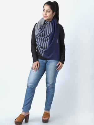 blue wool scarf - 17430873 - Standard Image - 2
