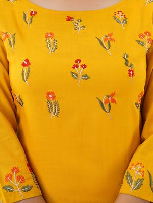 embroidered kurta palazzo set - 17431378 - Standard Image - 5