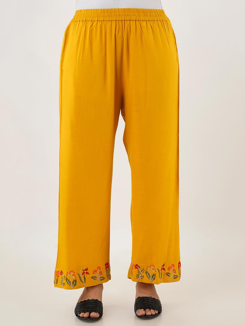 embroidered kurta palazzo set - 17431378 - Zoom Image - 4
