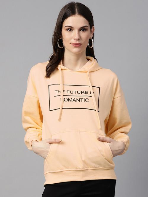 hooded neck quirky text sweatshirt - 17431580 - Standard Image - 1