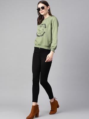 crew neck printed sweatshirt - 17431588 - Standard Image - 4