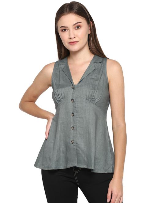 button detail solid top - 17431694 - Standard Image - 1